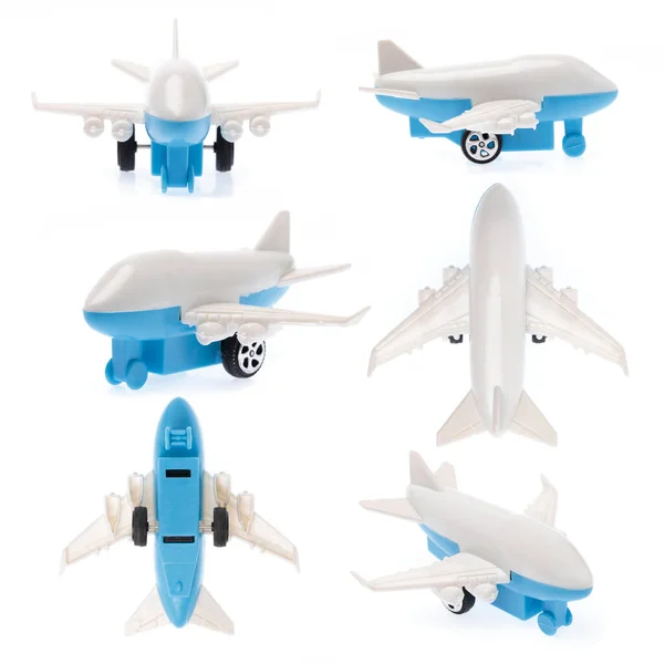 Spielzeugflugzeug Isoliert Auf Weißem Hintergrund — Stockfoto