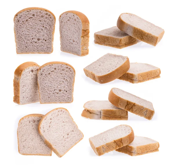 从白色背景分离出来的自制面包 — 图库照片