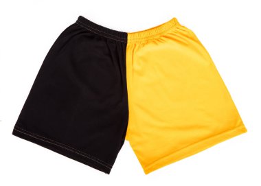 Çocuk Şortu beyaz arkaplanda izole.