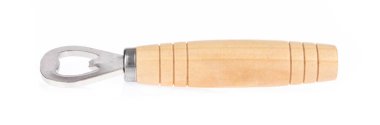 Bottle Opener Wood Handle isolated on white background