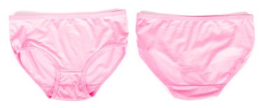 Beyaz bir arka plan üzerinde izole kadın külotu.