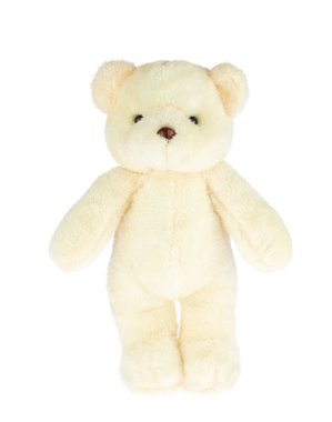 sevimli ayıcık beyaz zemin üzerine izole