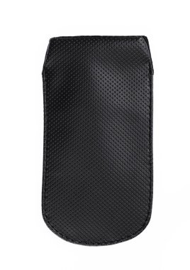 Çanta cep telefonu dosyası beyaz arkaplanda izole edildi