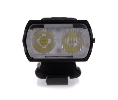 Motosiklet Işıkları USB yeniden şarj edilebilir beyaz arkaplanda izole