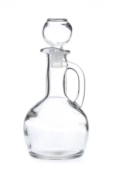 Bottle Wine Container Whiskey Glass Liquor Isolated White Background — Stock Photo, Image
