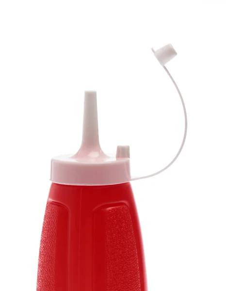 Bottiglie Ketchup Isolate Sfondo Bianco — Foto Stock