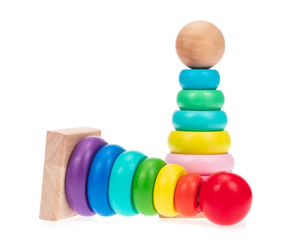 Brinquedos Educativos Reconhecimento Cor Desenvolvimento Cérebro Brinquedo Para Crianças Isoladas — Fotografia de Stock