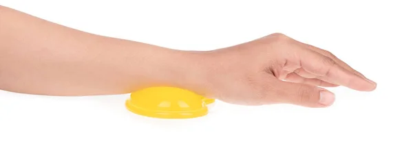 Mão Com Silicone Gel Suporte Pulso Mouse Pad Para Computador — Fotografia de Stock