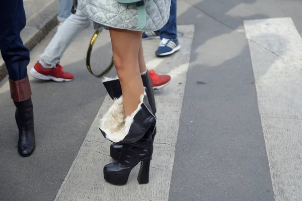 Antes Depois Filosofia Lorenzo Serafini Desfile Moda Durante Semana Moda — Fotografia de Stock