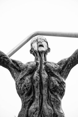 Kilitleme sırasında Milano sokakları ve yeri. Kasım 2020