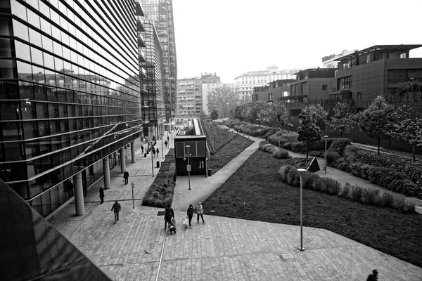 Calles Lugar Milano Durante Encierro Noviembre 2020 Plaza Bardi — Foto de Stock