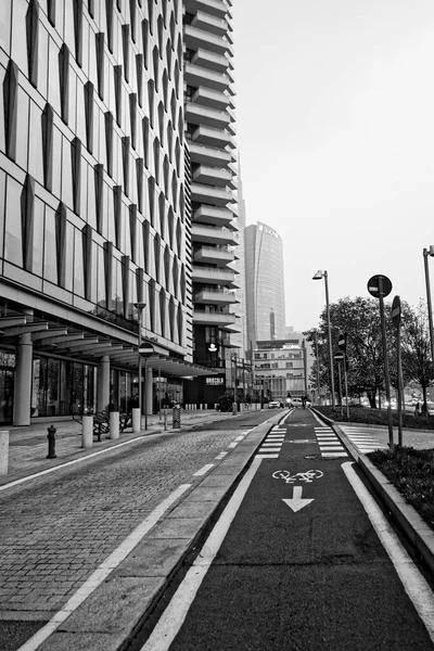 Ulice Místo Milána Během Uzamčení Listopad 2020 — Stock fotografie