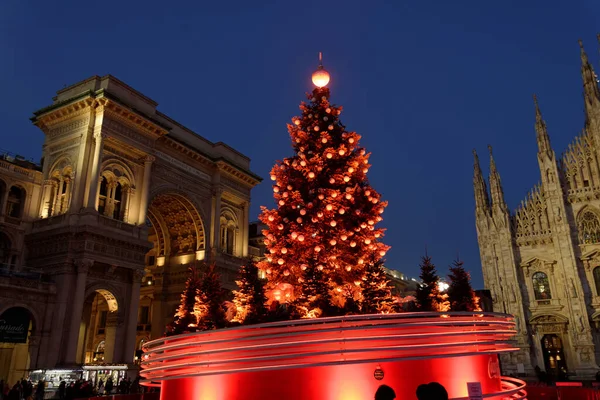 Vánoce 2020 Miláně — Stock fotografie