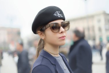 Covid19 'dan önce Moda Haftası boyunca Milano sokakları