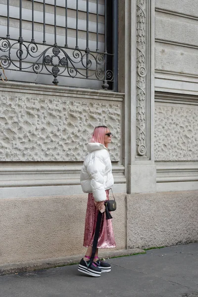 Ruas Milão Durante Semana Moda Antes Covid19 — Fotografia de Stock