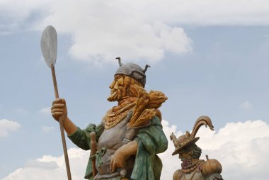 Milano 'da gerçekleştirilen 2015 ExPO. Dünyanın dört bir yanından Pavilionlar ve kültürler.