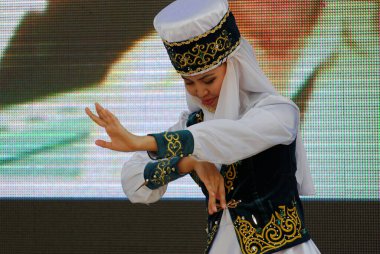 Milano 'da gerçekleştirilen 2015 ExPO. Dünyanın dört bir yanından Pavilionlar ve kültürler.