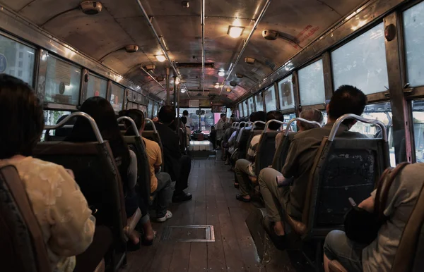 Ônibus público em Bancoc — Fotografia de Stock