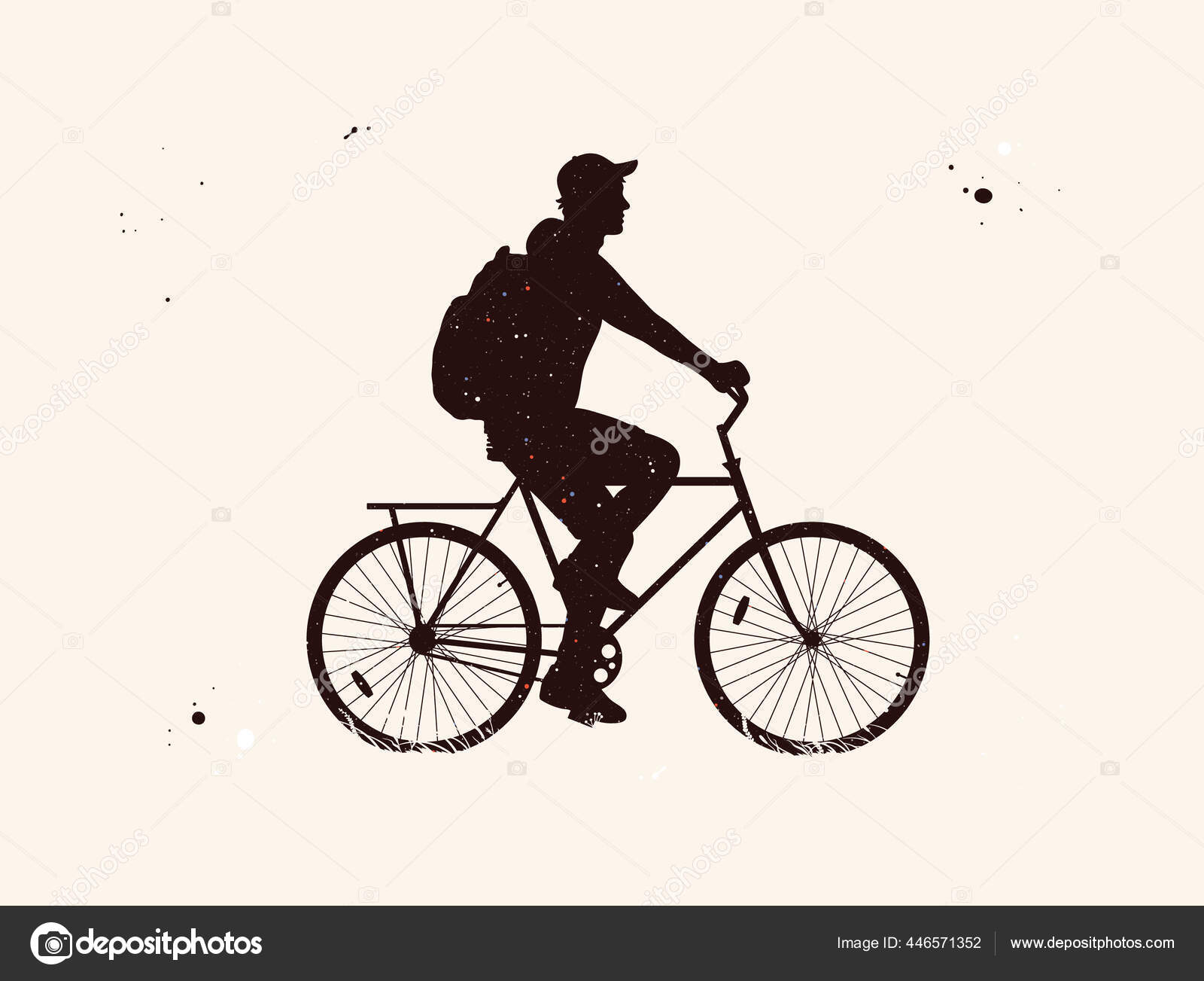 自転車に乗ってベクトル グラフィックの男性 白の背景にシルエットストックベクター ロイヤリティフリー自転車に乗ってベクトル グラフィックの男性 白の背景にシルエットイラスト Depositphotos
