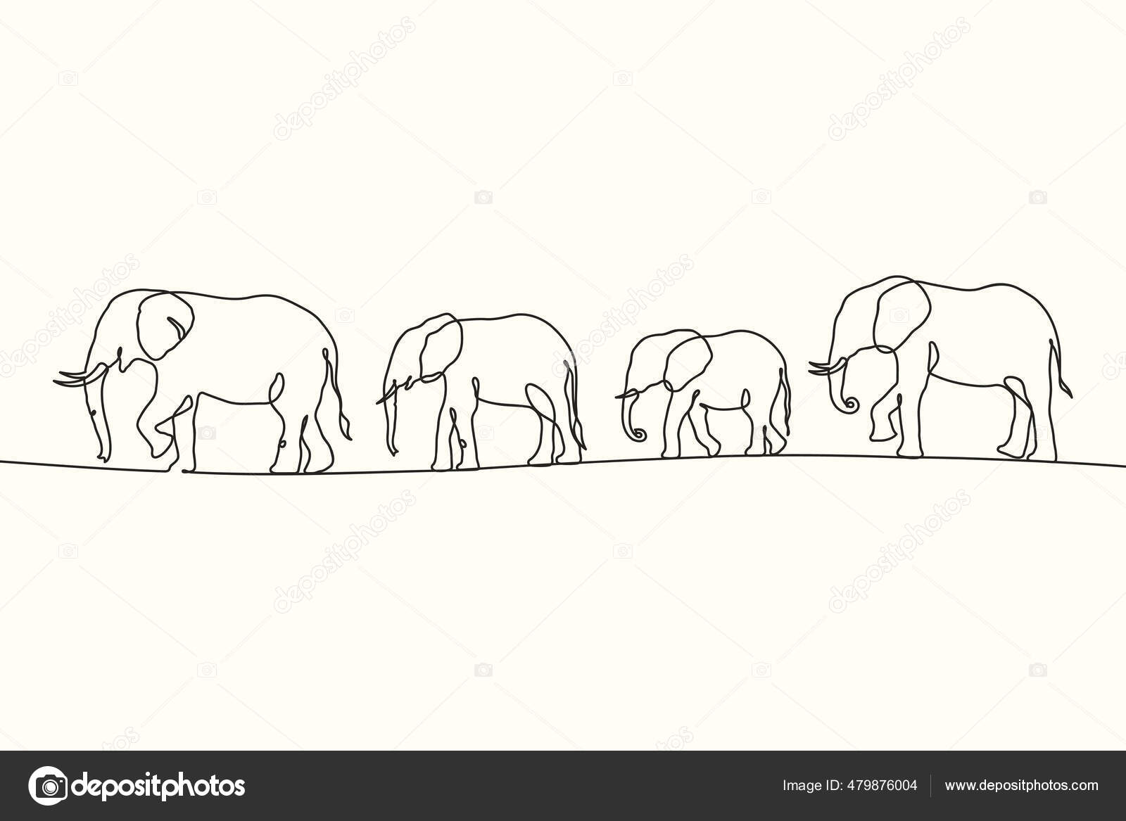 Vectores de Elephant herd, imágenes vectoriales | DepositPhotos, image size:1600x1167