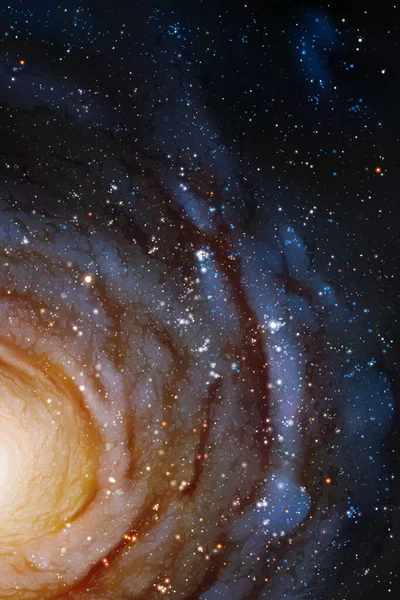 Noite Céu Estrelado Nebulosa Galáxia Espiral Espaço Astronomia — Vetor de Stock