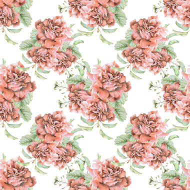 Güzel bahar çiçek ve bitki ile Seamless Modeli