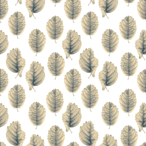 Seamless pattern with beautiful spring leaves — Stock Photo, Image