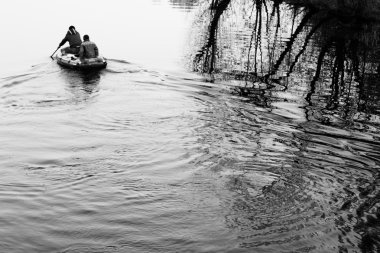 Nehirde yüzen arkadaşlar