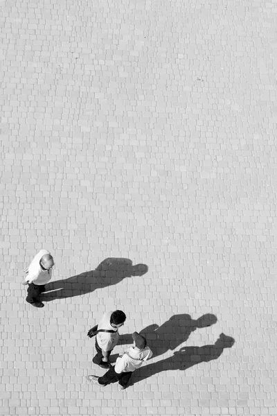 People and shadows — Stock Photo, Image