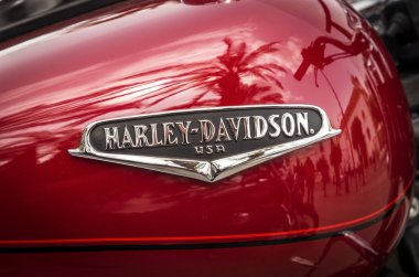 Harley Davidson motorcycles details clipart