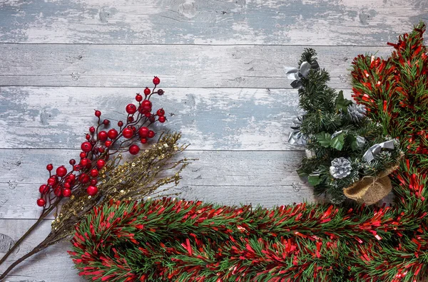 上からクリスマス装飾組成 — ストック写真