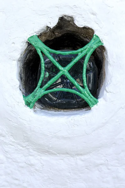 Detalhes Arquitetura Árabe Antiga Medina Tânger Marroco Janelas Portas Casas — Fotografia de Stock