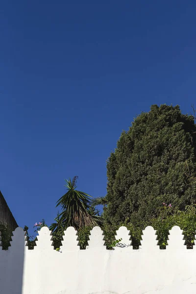 Detalhes Arquitetura Árabe Antiga Medina Tânger Marroco Janelas Portas Casas — Fotografia de Stock