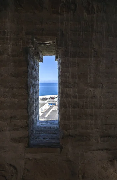 Arabska Architektura Starej Medynie Ulice Drzwi Okna Szczegóły Tangier Maroko — Zdjęcie stockowe