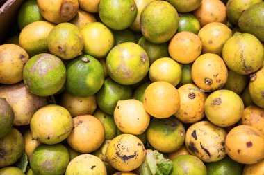 kirli yıkanmamış limon