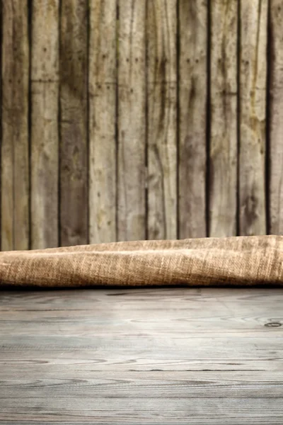 Wooden table with background — Stock Photo, Image