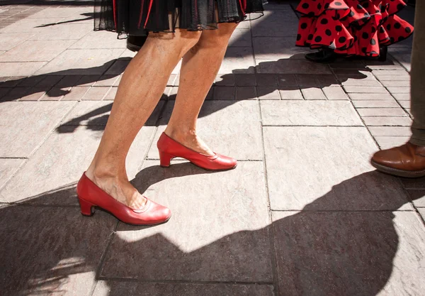 Feet of  dancing flamenco in Andalucia Spain — Stock Photo, Image