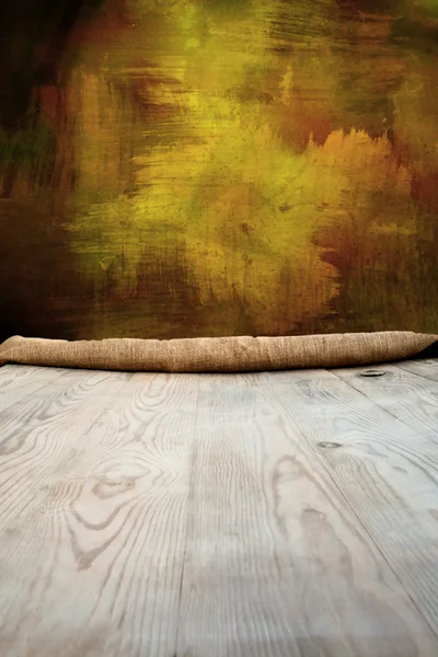 Table en bois avec fond vide et texture — Photo