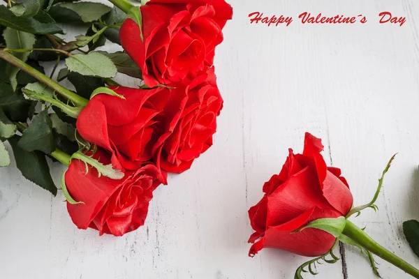 Rosas rojas para el día de San Valentín — Foto de Stock