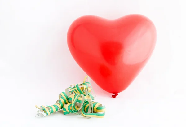 Valentine's Day red Heart isolated on white background — Stock Photo, Image