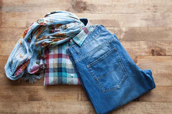 Set of various clothes and accessories for men — Stock Photo, Image
