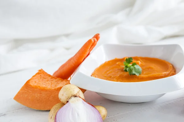 Soğan havuç ve kabak patates püresi