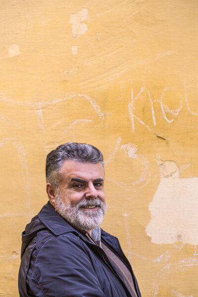 Attractive old man with beard