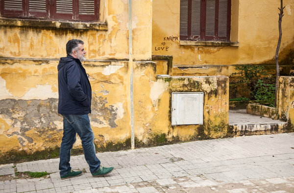 Attractive old man with beard
