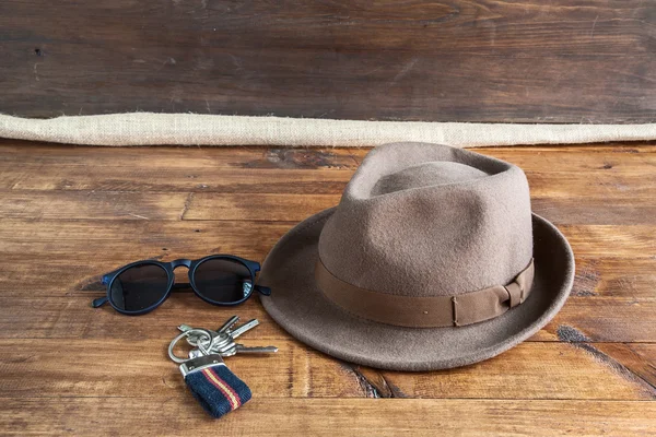 Conjunto de várias roupas e acessórios para homens — Fotografia de Stock