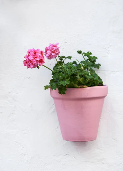 Byarna i Andalusien med blommor på gatorna — Stockfoto