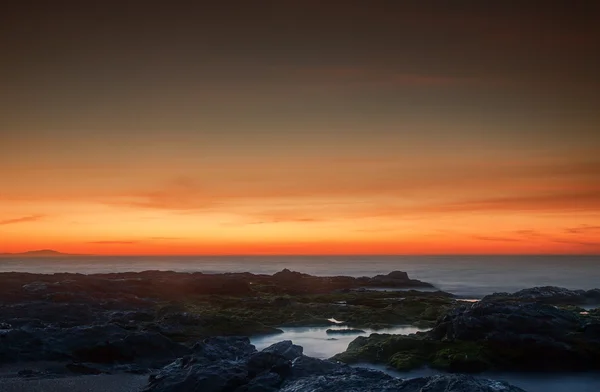 Mediterrane zonsondergang — Stockfoto