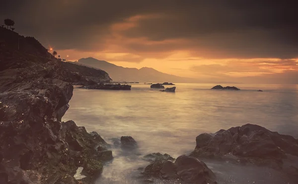 Средиземноморский закат — стоковое фото
