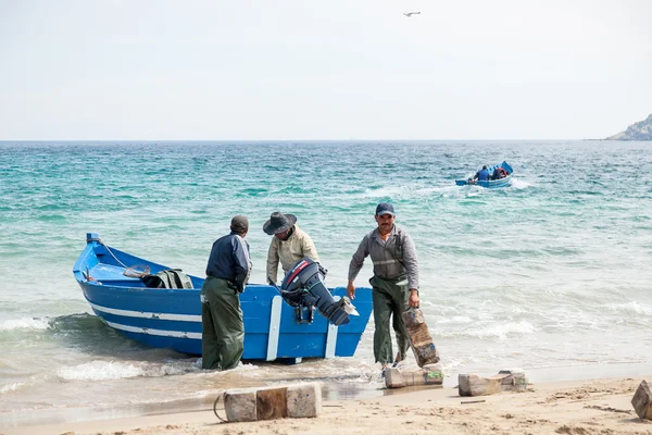 Pescadores en Marruecos — Foto de Stock