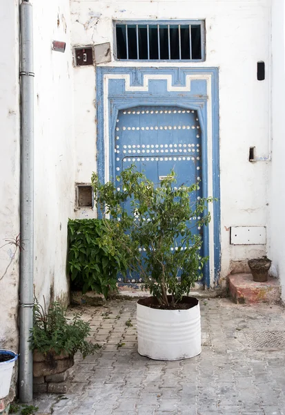 Sokaklar ve Fas Tanca köşelerinde — Stok fotoğraf